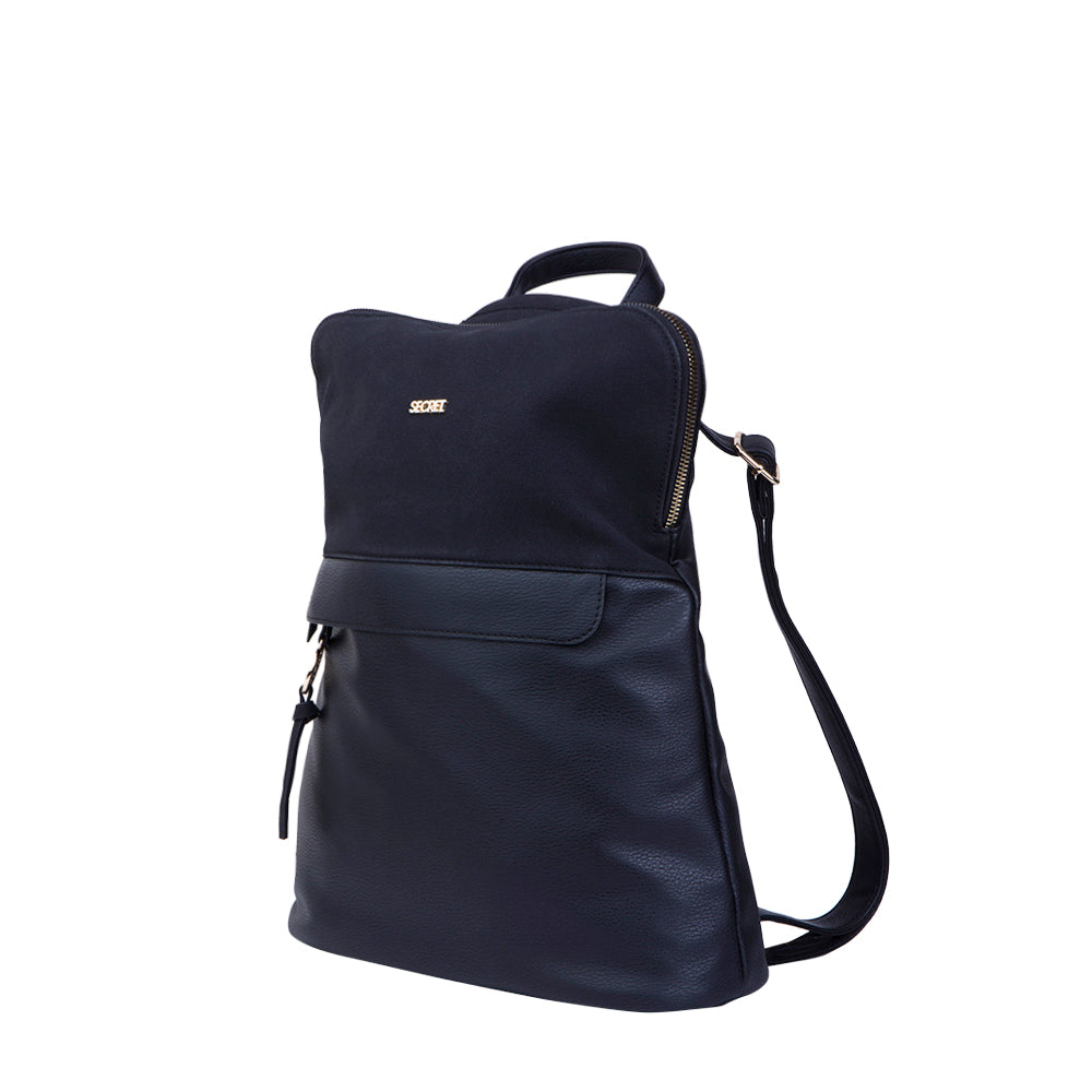 Mochila para notebook mujer Lourdes negra 14"